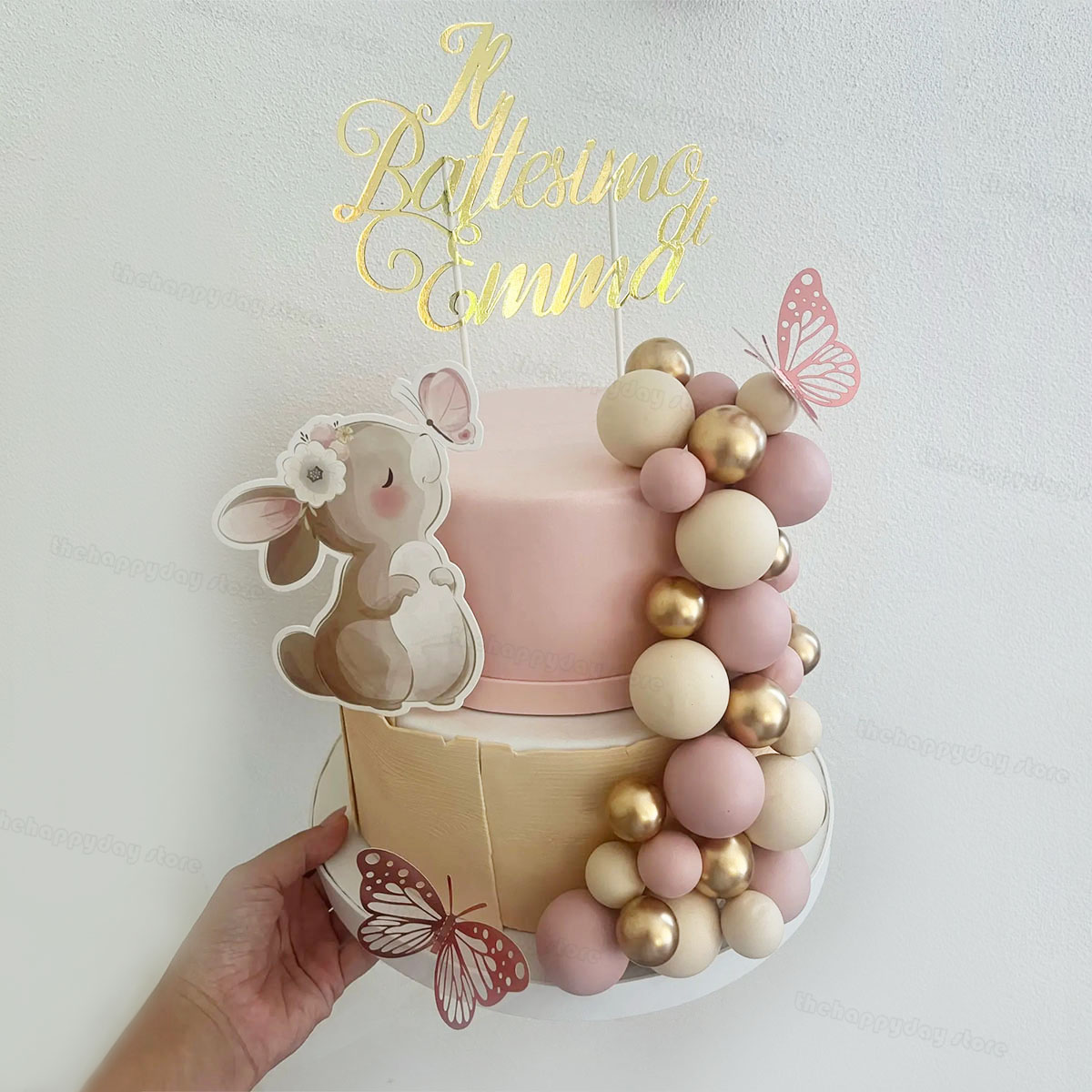 Baby Products Lotion - 1Set Bunny Cream Gold Balls Cake