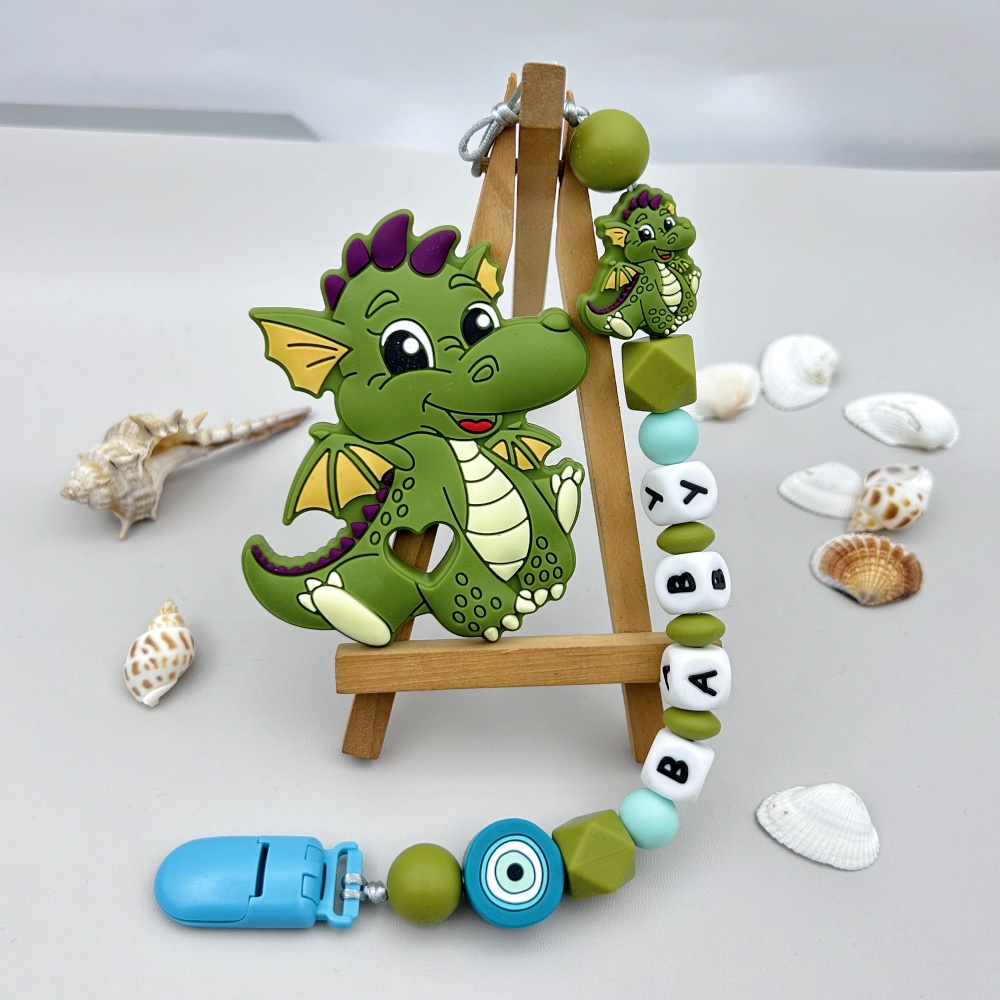 Baby Teethers - Niestandardowe angielskie rosyjskie silikonowe imię litery