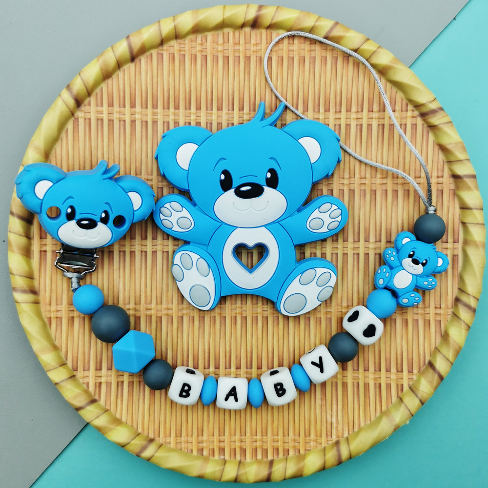 Baby Teethers - Niestandardowe angielskie rosyjskie silikonowe litery imię