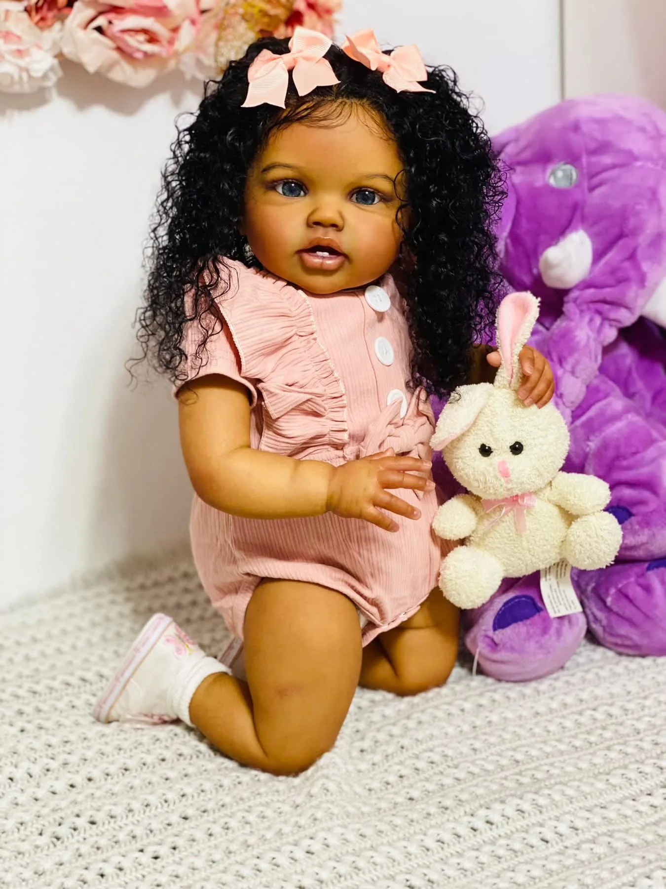 Baby Products For Curly Hair - 24-calowe Reborn Baby Toddler Lottie w
