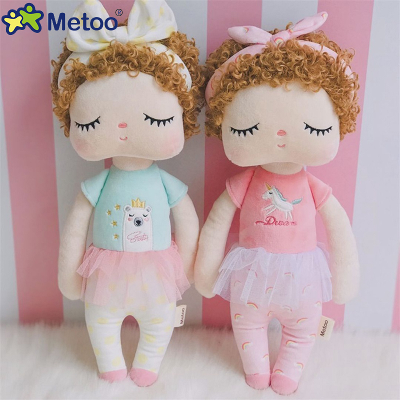Baby Products For Curly Hair - 34CM miękkie Metoo Angela pluszowe lalki