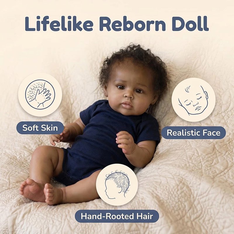 48cm Miękka Silikonowa Lalka R – Baby Products For Curly Hair recenzja i cena